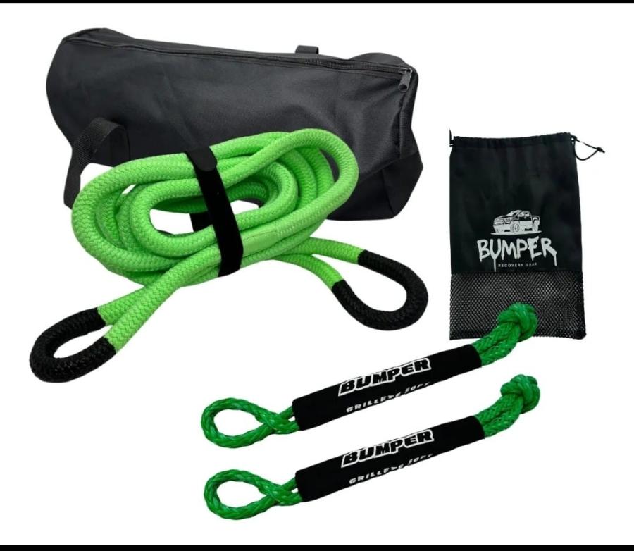 Kit rescate 4x4 Eslinga dinámica 9mts + 2 Grilletes soft